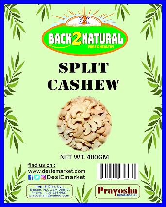Back2Natural Split Cashew - 400gm