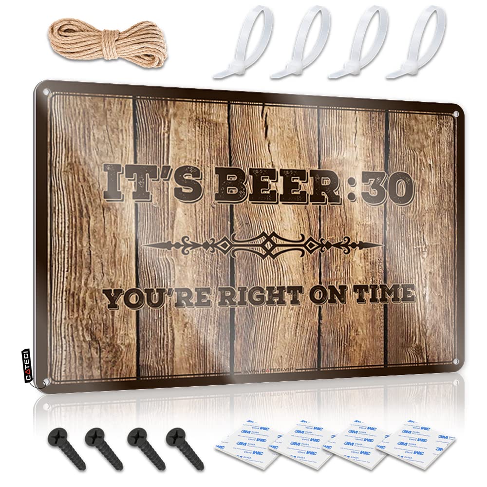 Mwfkkaddb One Color Funny Signs Billiard It's Beer 30 Tin Sign Metal Beer Signs Funny House Decor(30X40cm)