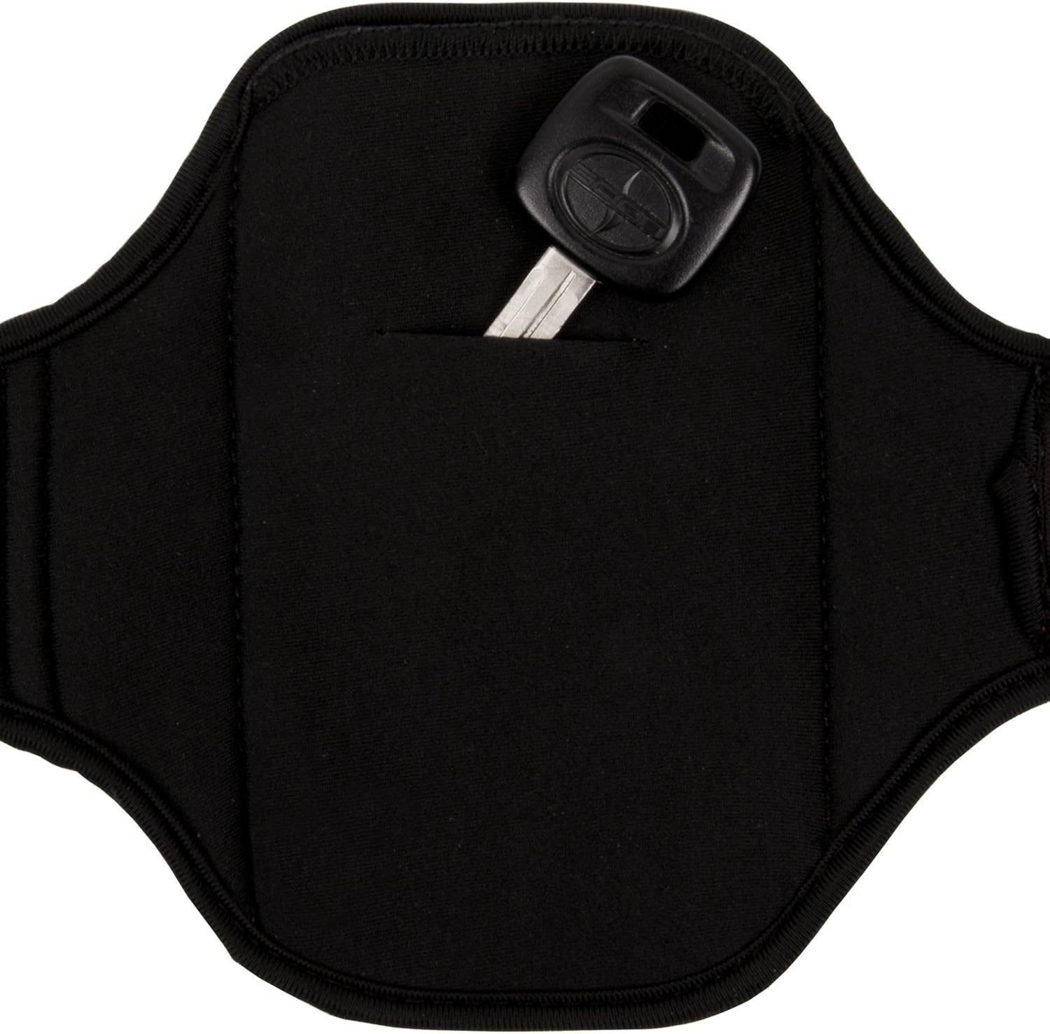 Vangoddy Armband – Pink Magenta Neoprene Sweat-Proof w/Key & ID Card Pouch for Xiaomi Mi 4 4G LTE Smartphone + White Handsfree Microphone Headphones : Sports & Outdoors