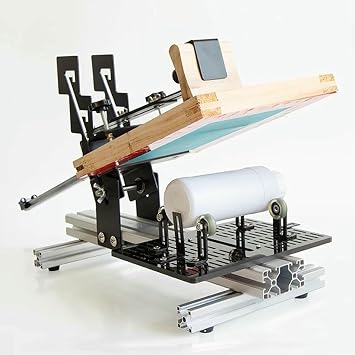Drum Screen Printing Machine, Manual Curve Screen Printing Machine, Max Graphic Area 200 * 250mm, Suitable for Bottles with A Diameter of 270mm.