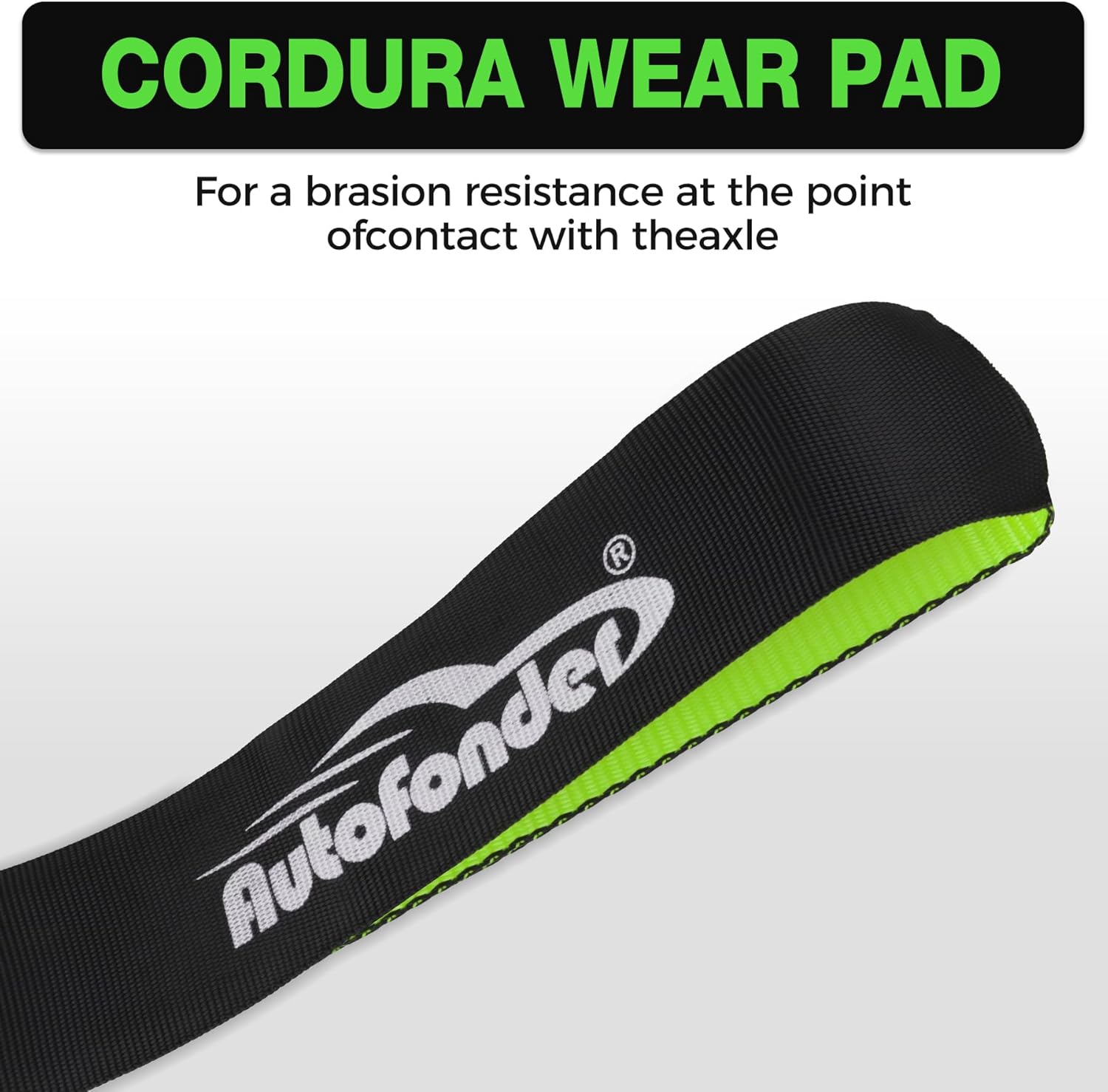 Heavy Duty 4 Pack Axle Tie Down Straps for Trailers-2" x 114" Car Hauler Straps with Snap Hooks-10,000 lbs Break Strength, 3300 lbs Capacity - DOT Certified Wheel Ratchet Tie Downs (Green) - Image 5