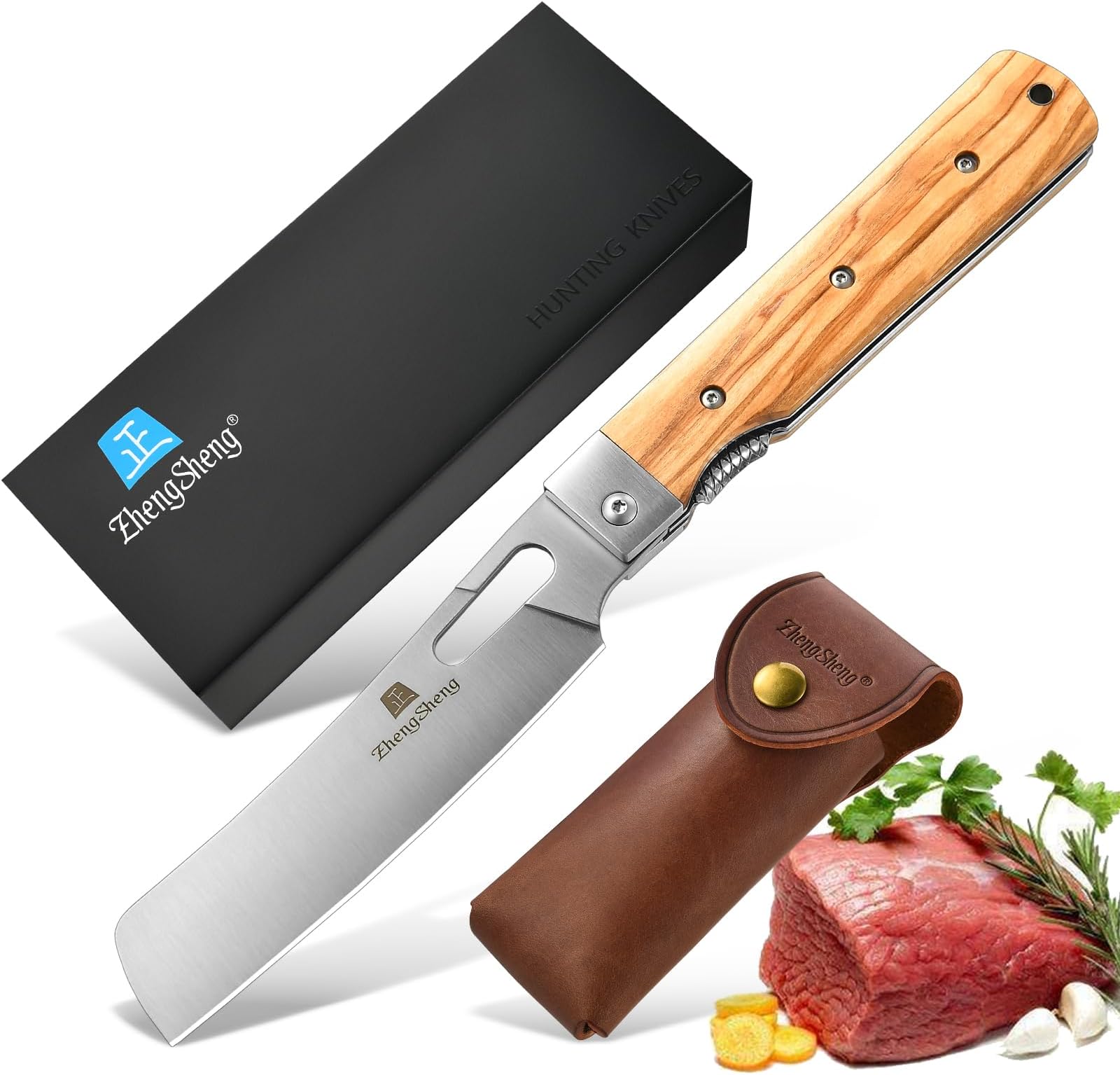 ZhengSheng 4.8" folding chef knife