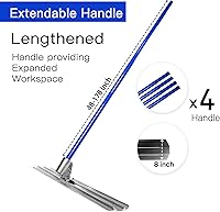 Vista 3 de Bull Float Aluminum Magnesium Alloy Concrete Float 48"x8" Round End Board Kit trowel Tool Cement Tools Float Bracket Concrete Tools Finishing With