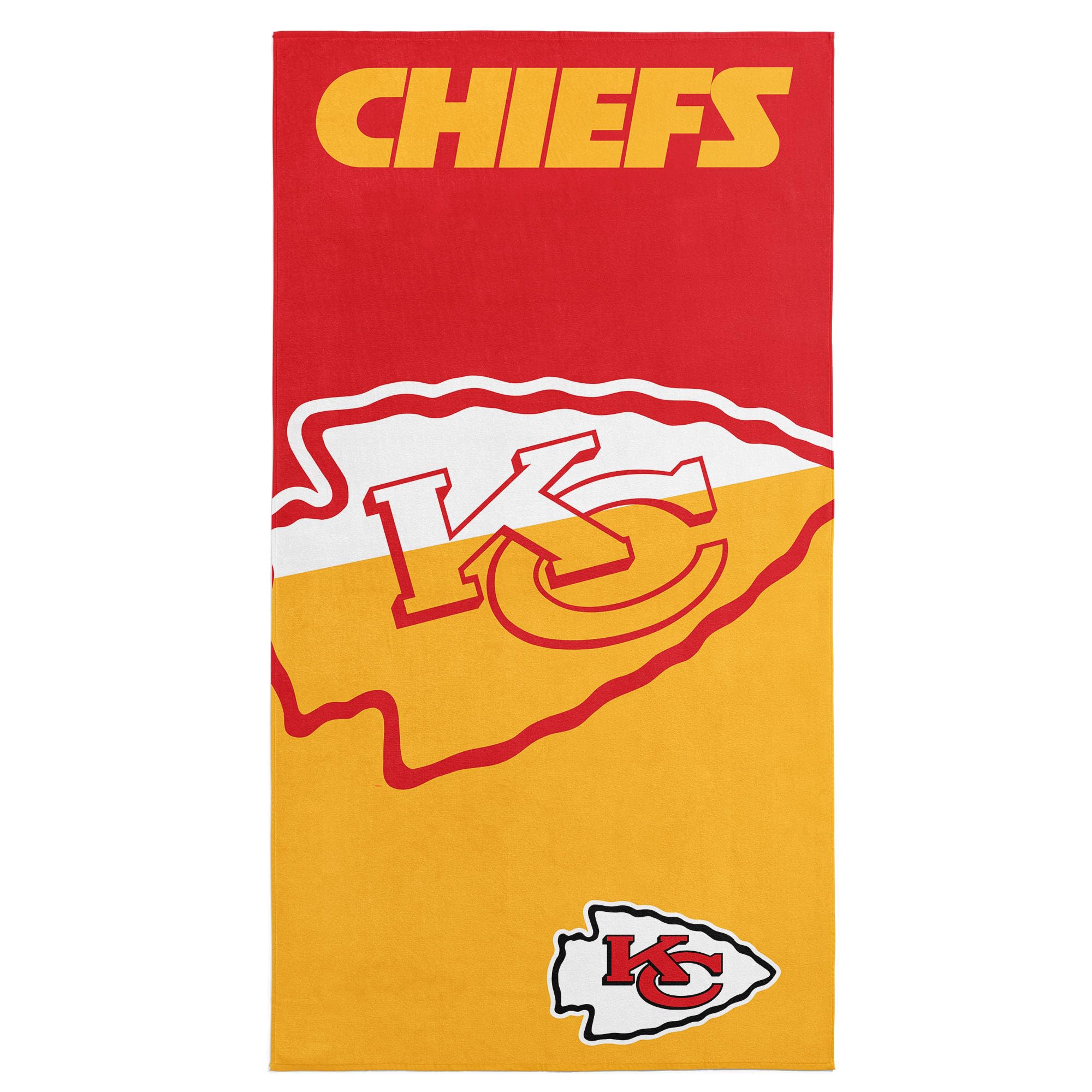 Northwest NFL Kansas City Chiefs Microfiber Beach Towel, 30 x 60 Inches – Quick Dry, Sand Resistant, Lightweight, Highly Absorbent, Incisor Design