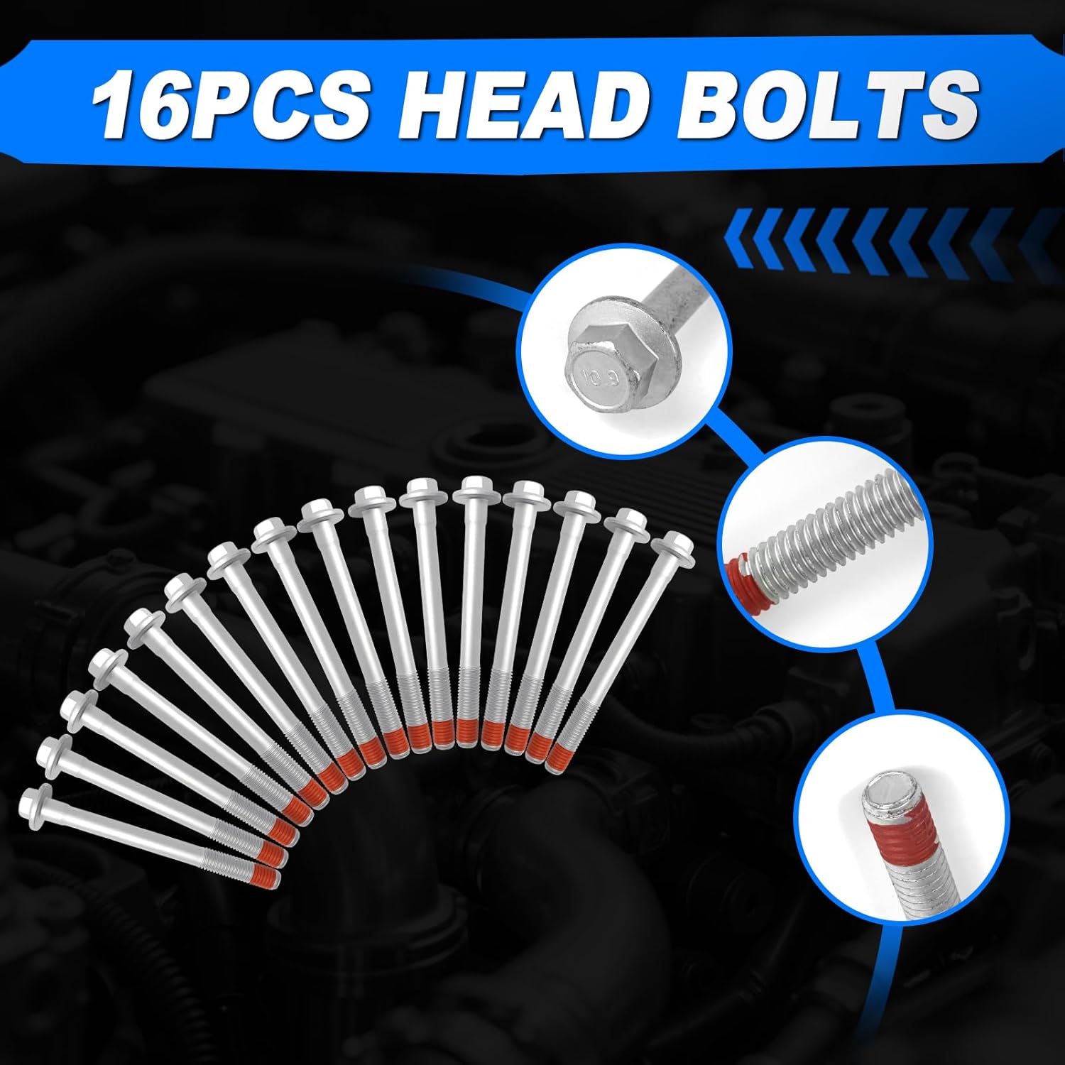 4.3 NON AFM DOD Disable Kit w/Camshaft, Lifters, Head Gasket & Bolt, Compatible with 2014-2020 Chevy Silverado 1500, GMC Sierra 1500 4.3L V6 HGS4243