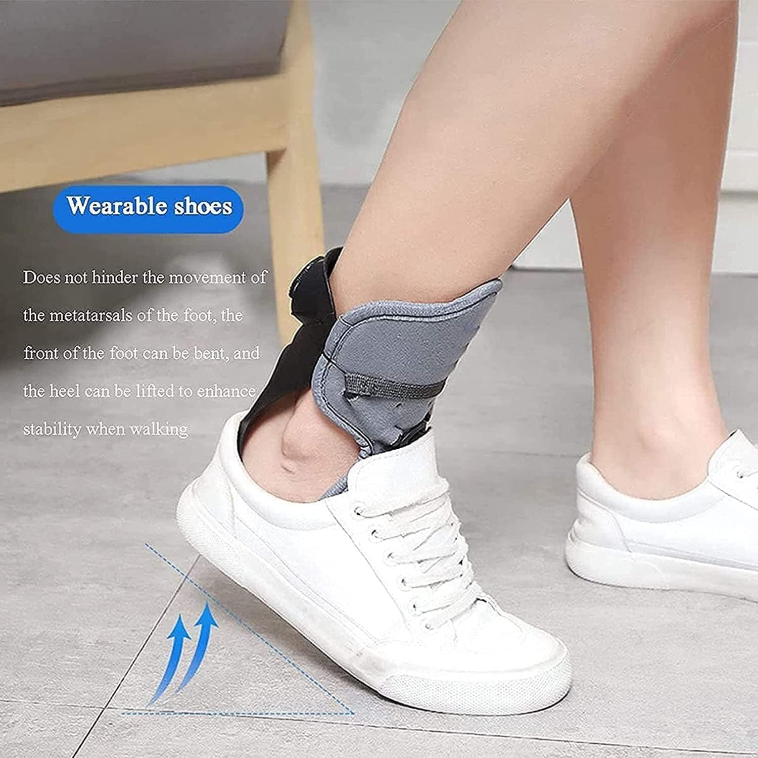 Orteza stawu skokowo-stępowego, Ankle Drop Adjustable Foot Supports Stabiliser For Flaccid And Dorsiflexion Movement(Left,S)