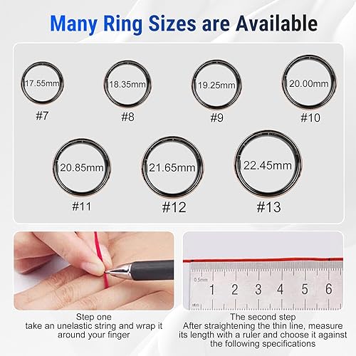 Miniatura 9 de Smart Ring Fitness Tracker for Women & Men, Heart Rate, Blood Oxygen, Blood Pressure, Sleep & Step Monitor, IP68 Waterproof Health Ring, Compatible