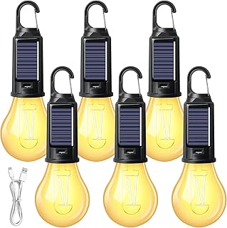6 Stück Campinglampe Aufladbar: Campinglampe, Zeltlampe, LED Camping Laterne, Wiederaufladbare Suchscheinwerfer Mit Haken, Wasserdicht LED Camping Laterne Zeltlampe für Camp