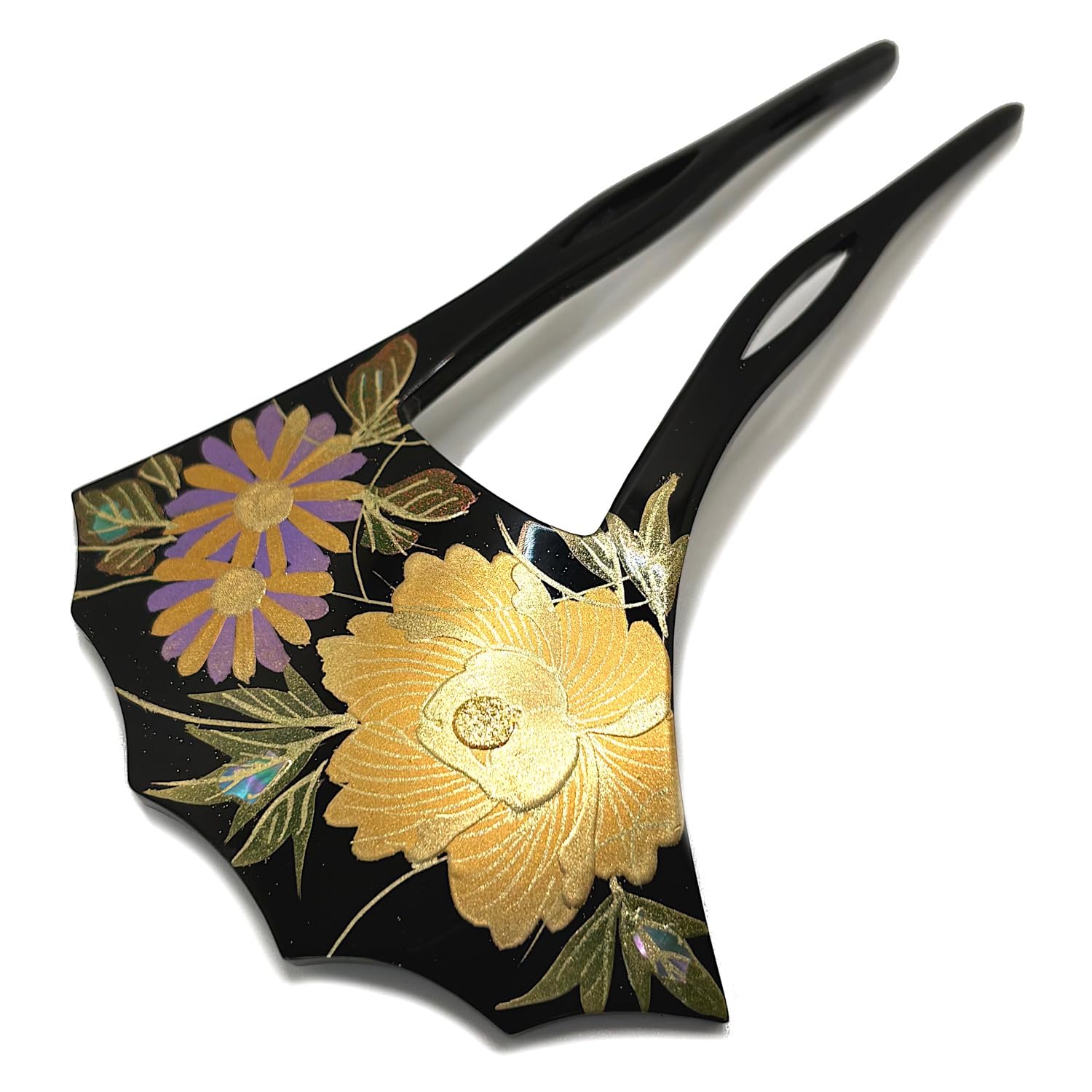 Amazon.co.jp: 高級 蒔絵調 かんざし 簪 髪飾り 螺鈿 金彩 フォーマル