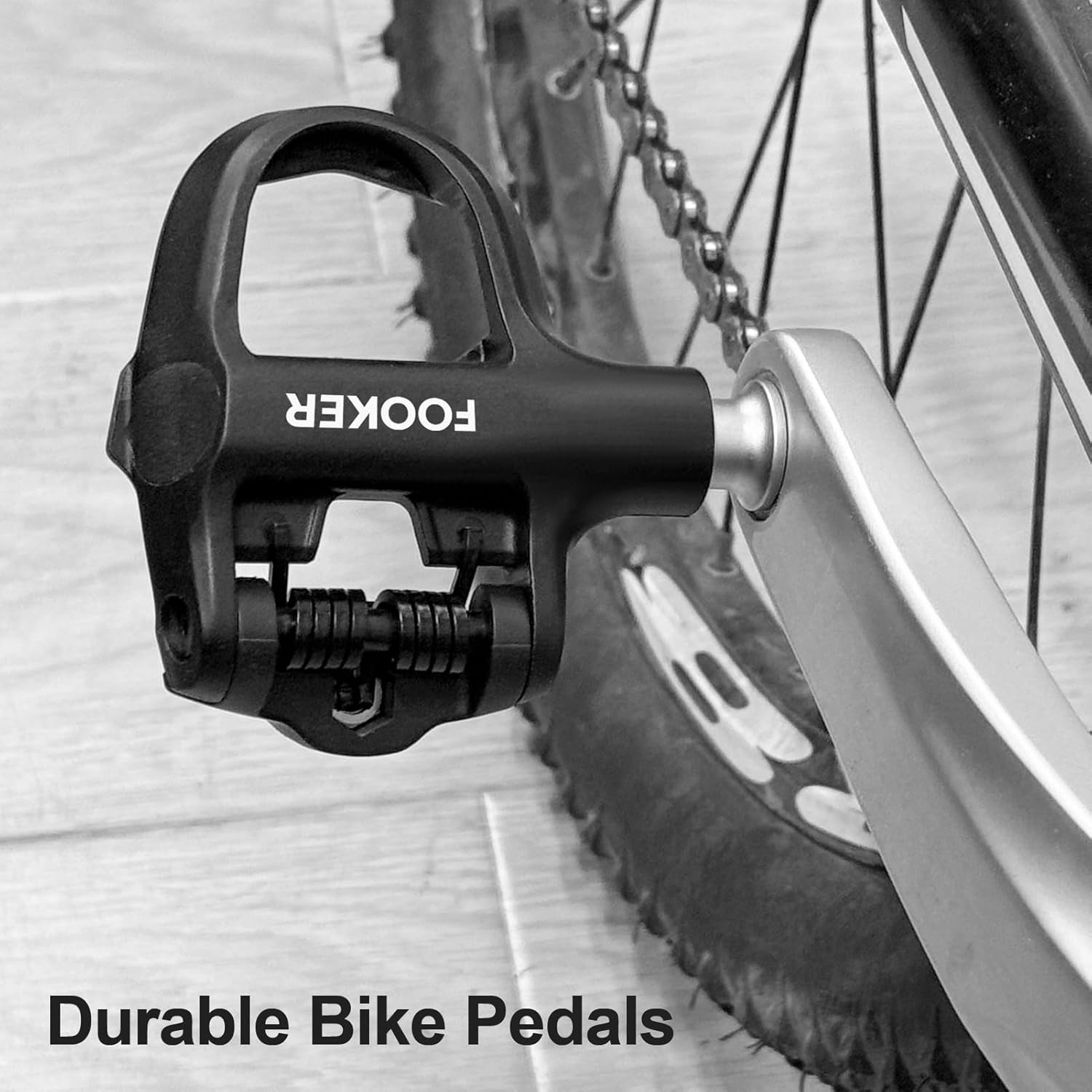 FOOKER Road Bike Pedals,Lightweight Clipless Pedals Compatible with Look KEO System - Image 5
