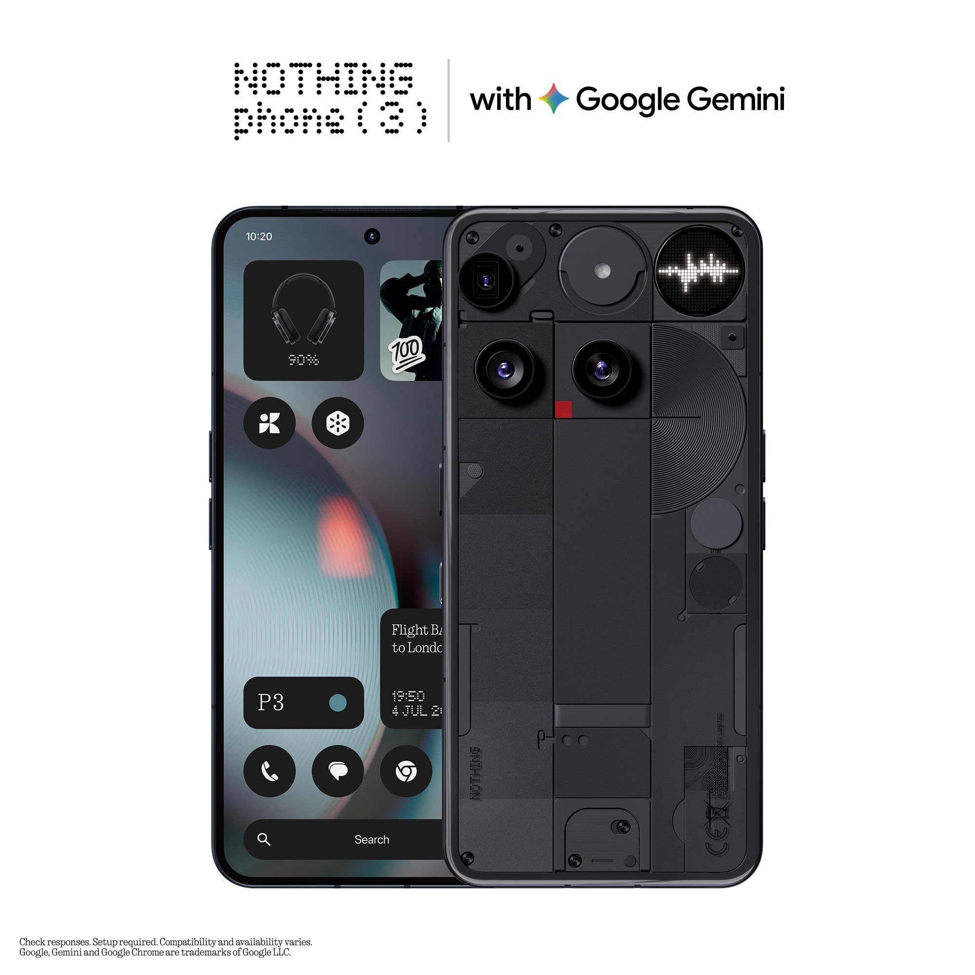 スマートフォン本体 Nothing Phone (3) 16G/512G Nothing Phone (3) – Handy mit 50 MP Triple-Kamera, 24h Silizium