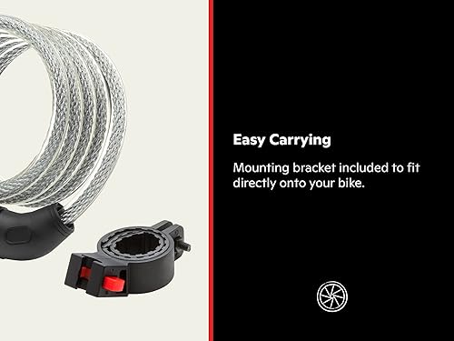 Miniatura 3 de Schwinn - Cerradura antirrobo para bicicleta con varios niveles de seguridad, llave y combinación de bloqueo