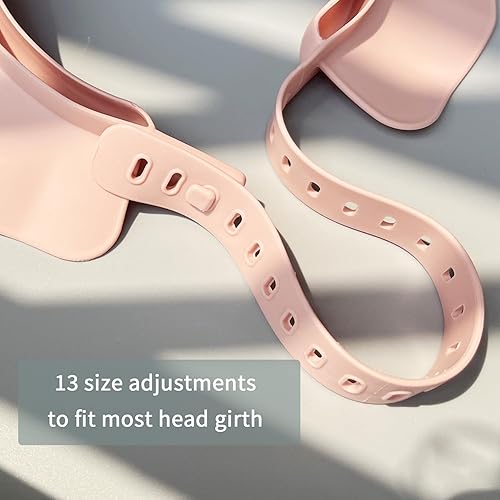 Miniatura 5 de Gorro de ducha para niños, gorro de baby shower, protección de ojos para niños pequeños, bebés, niños (rosa)