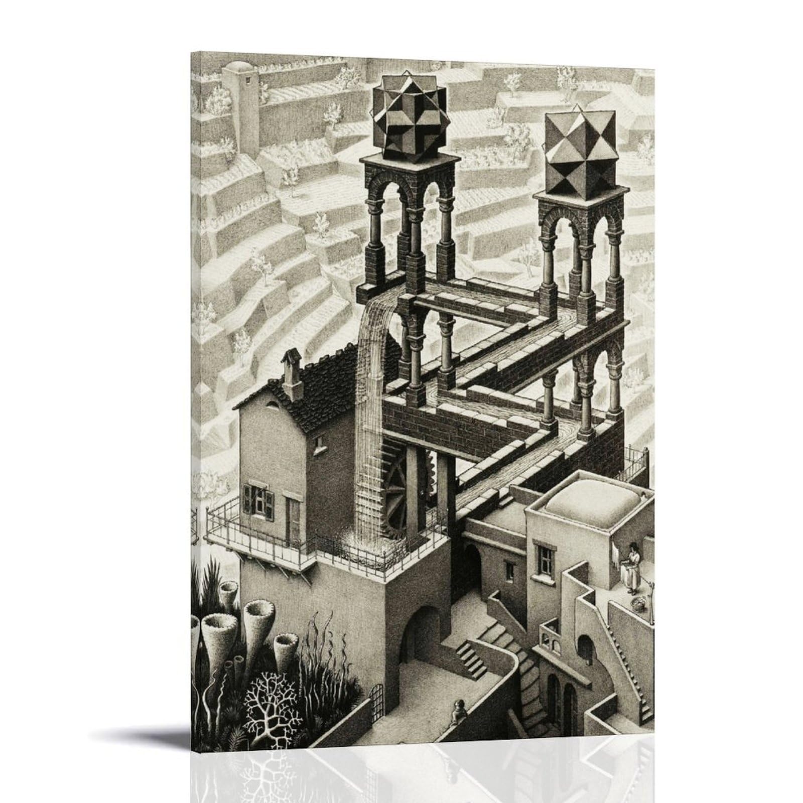 Tableau M.C. Escher Automne pour Customiser un Bureau - 8
