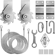 ColourTree Hardware Kit Winch Set for Triangle Sun Shade Sails Canopy, Easy-Tensioning, 316 Military-Grade Stainless SteelWinch + Hardware Kit + Cables