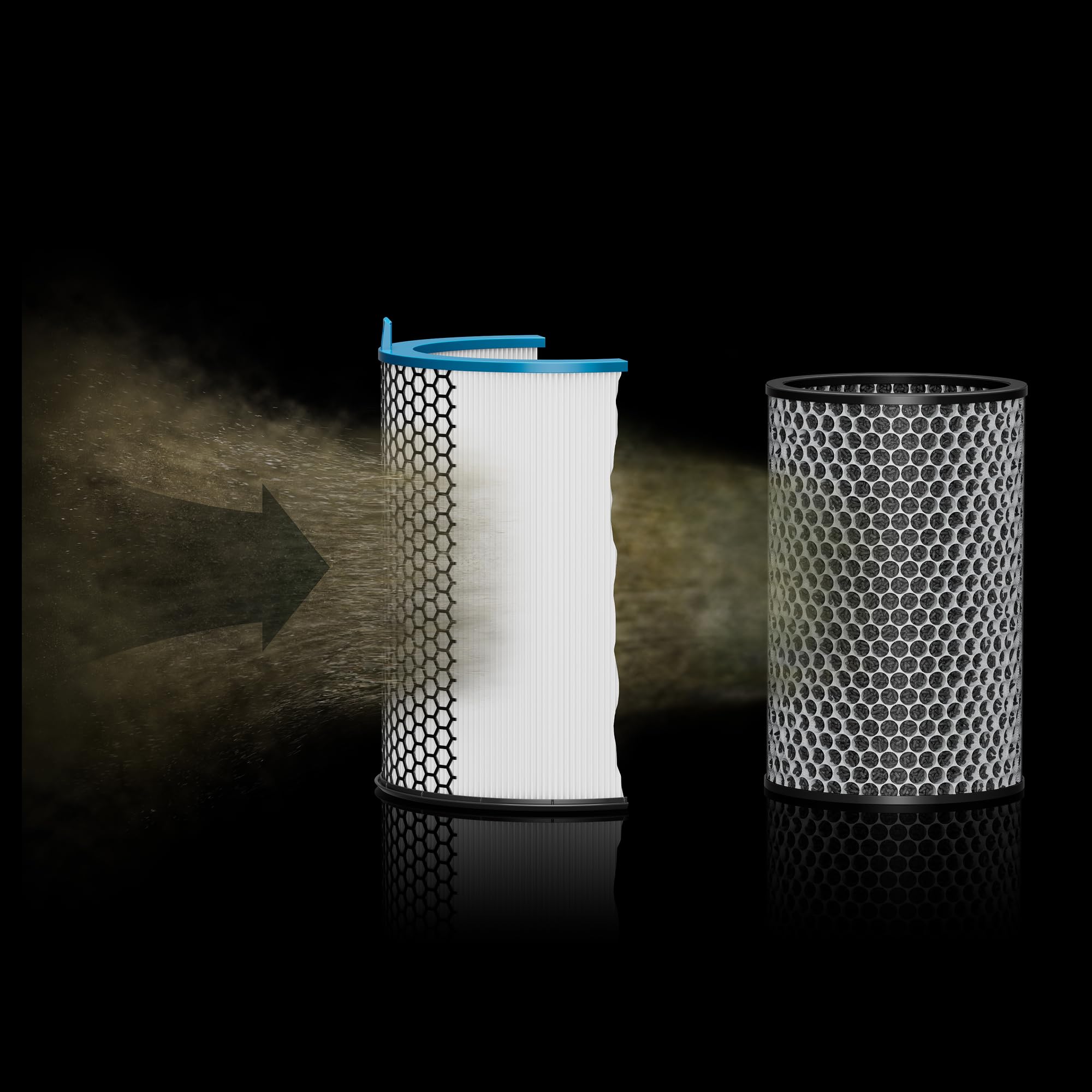 Dyson Hushjet™ Compact Luftreiniger – Flüsterleise (41dB), Leistungsstark, Ideal für Allergiker & Haustierbesitzer, Elektrostatische 360° Aktivkohle Filtration, kein Filterwechsel für 5 Jahre