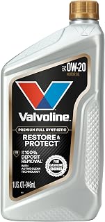 Valvoline Restore & Protect Full Synthetic 0W-20 Motor Oil 1 Quart