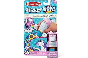 Melissa & Doug Sticker WOW! 24-Page Activity Pad and Sticker Stamper, 300...