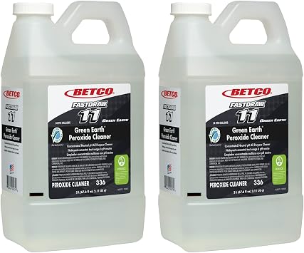 Betco Fastdraw Green Earth Peroxide Cleaner, Fresh Mint Scent, 152 Oz, Pack Of 2