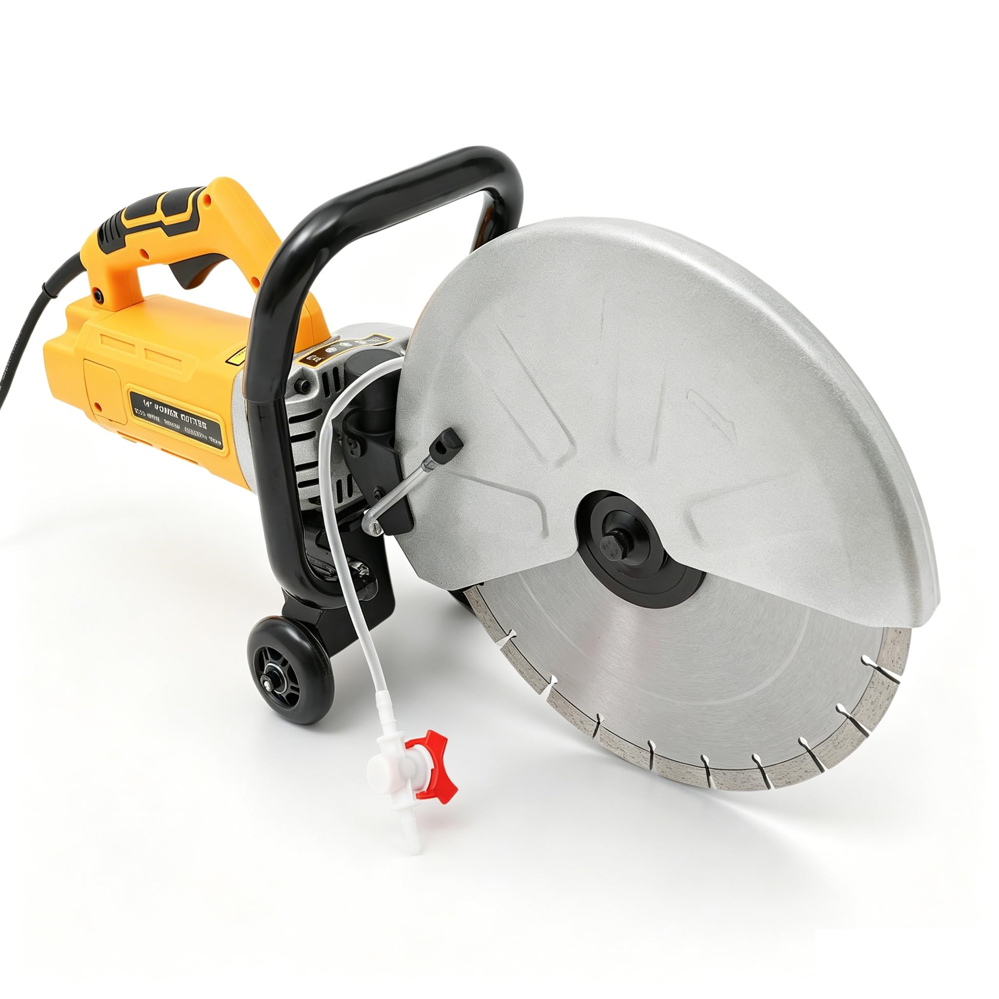 Betonsäge Elektrische Steinsäge Betontrennschneider mit 350mm Sägeblatt 3000W Steinschneidemaschine Staubfreies Schneiden Trennschneider mit Wasserpumpe