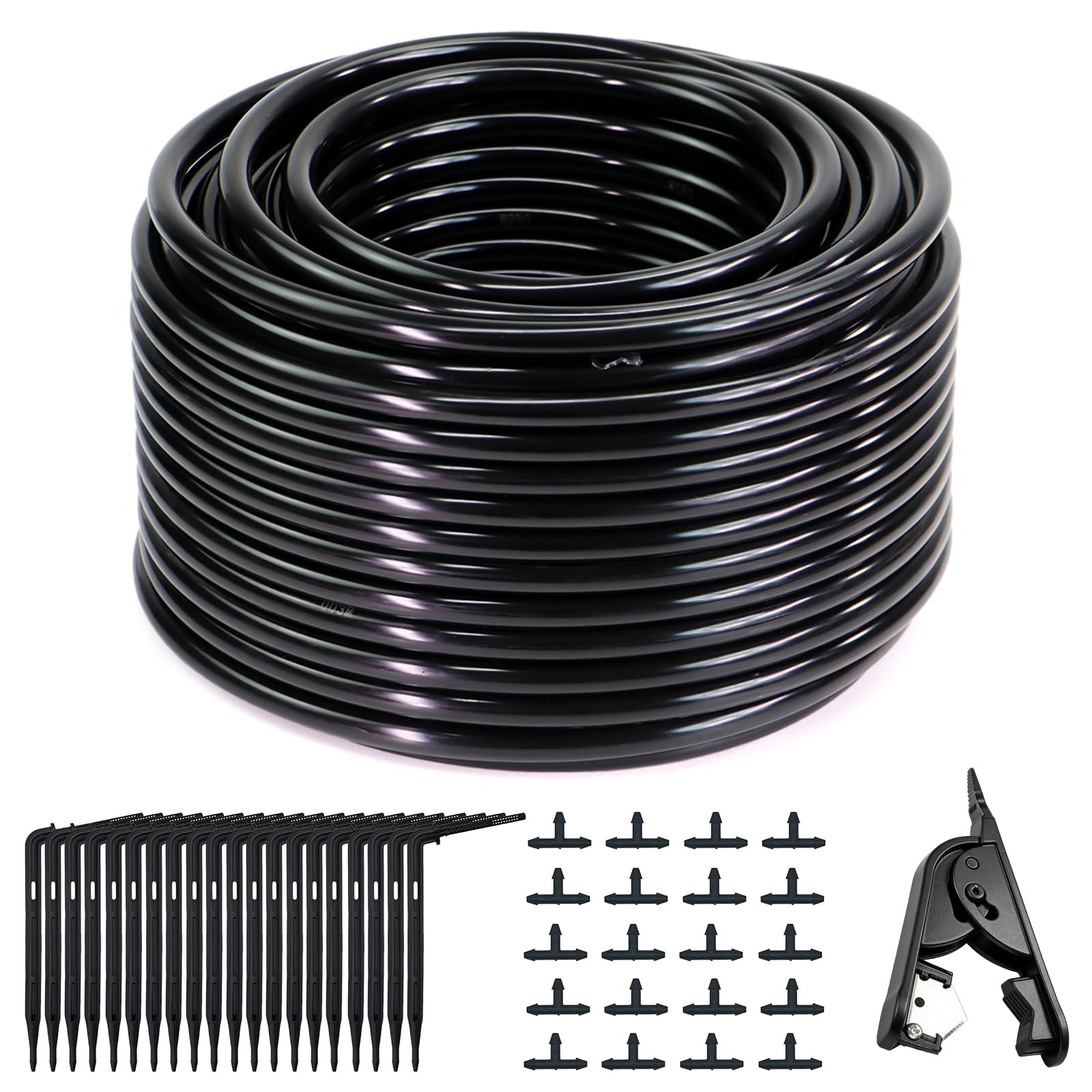 Mikro-Bewässerungsschlauch 40M,Micro-Drip-Bewässerungssystem schlauch,Tropfbewässerungs schlauch 3/5mm,für Gartenbewässerungssystem,Gewächshaus,Balkon
