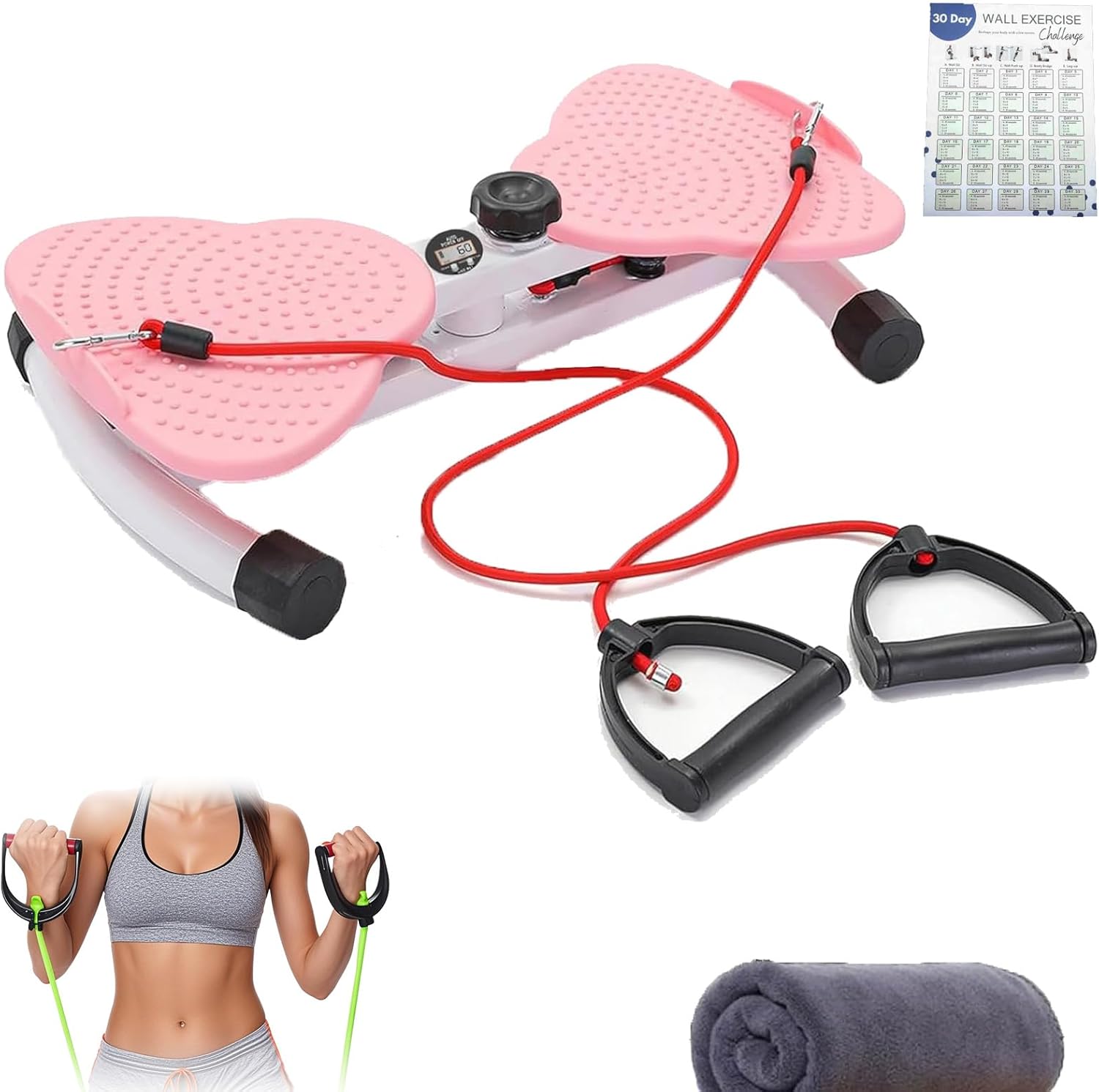 Waist Twisting Machine, Waist Twister Machine Exercise, Twisting Exercise Board, Noiseless Home Gym Exercise Equipment for Women Men