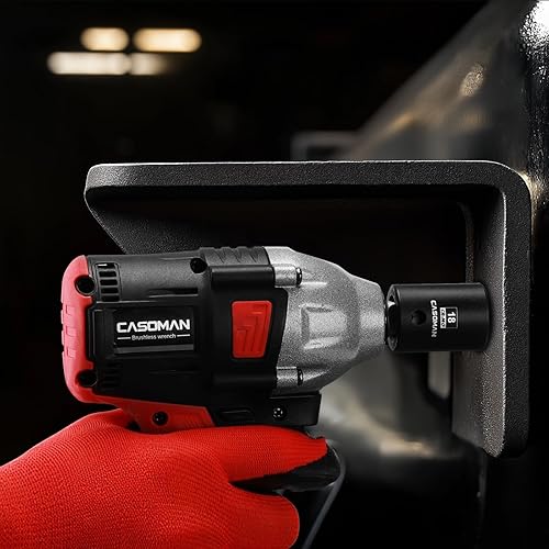 Miniatura 24 de CASOMAN 1/2" Drive x 1.417 in Deep 12 PT Socket Impacto, CR-MO, 1/2" Drive 12 Point Axle Nut Socket para una fácil extracción de las tuercas del eje