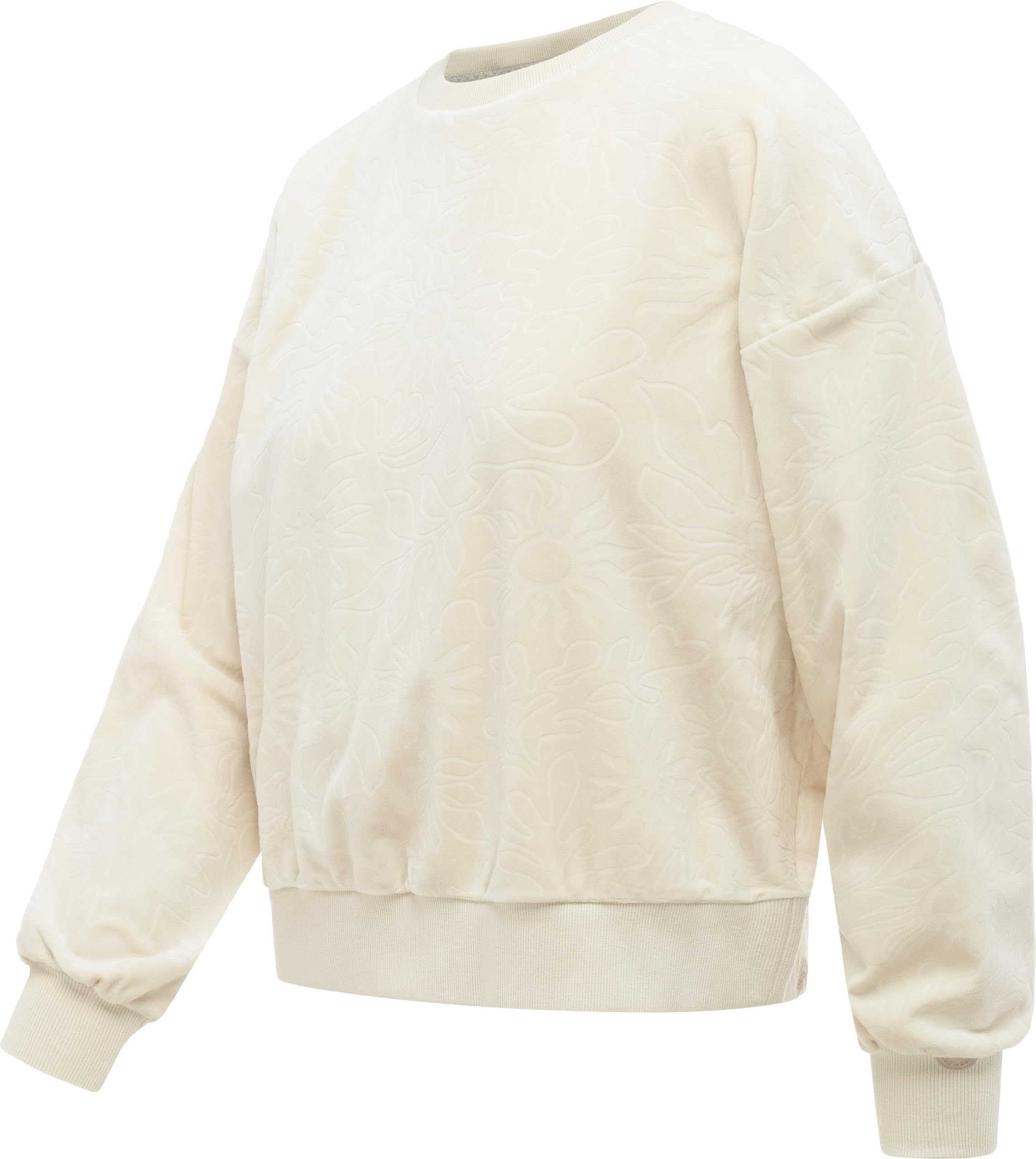 Ragwear Damska luźna bluza z kapturem oversized sweter z przytulnie miękkiego aksamitu z wytłoczonym wzorem Wuss Embossed XS-XXL