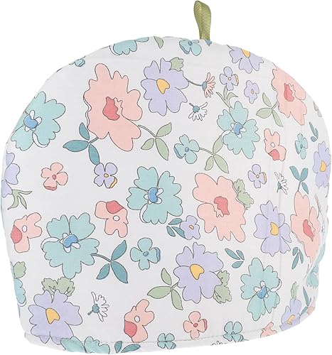 BIUDECO Olla acogedora tetera cubierta cálida, tetera antiquemaduras, acogedora cubierta de tetera impresa, tetera acogedora, tetera cálida, tetera