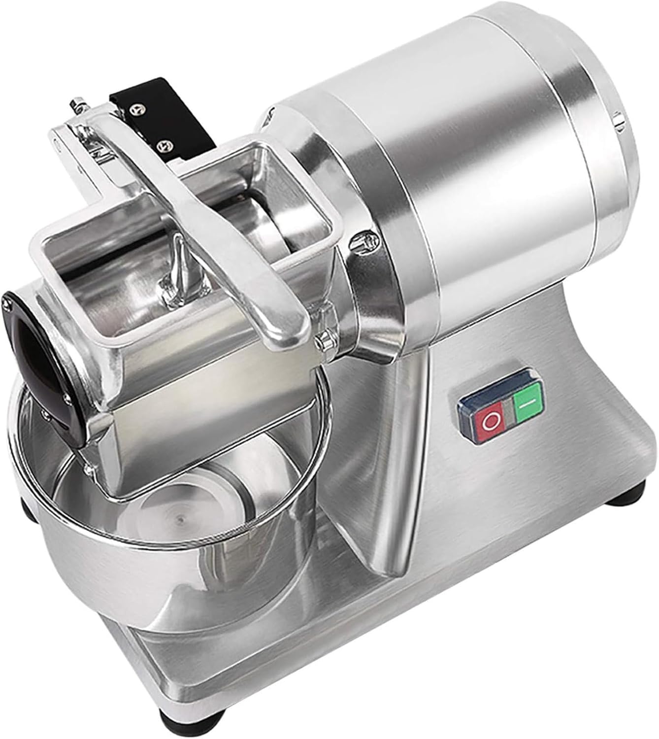 Cheese Grater Shredder Salad Maker, Commercial Hard Cheese Grater, with Container, Electric Cheese Grater, for Block Cheese Shredder 88 Lbs/Hour