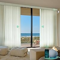 Vista 18 de Yoolax Cortina retráctil inteligente compatible con Alexa y Google Home, cortina motorizada cableada con control remoto personalizado (champán)