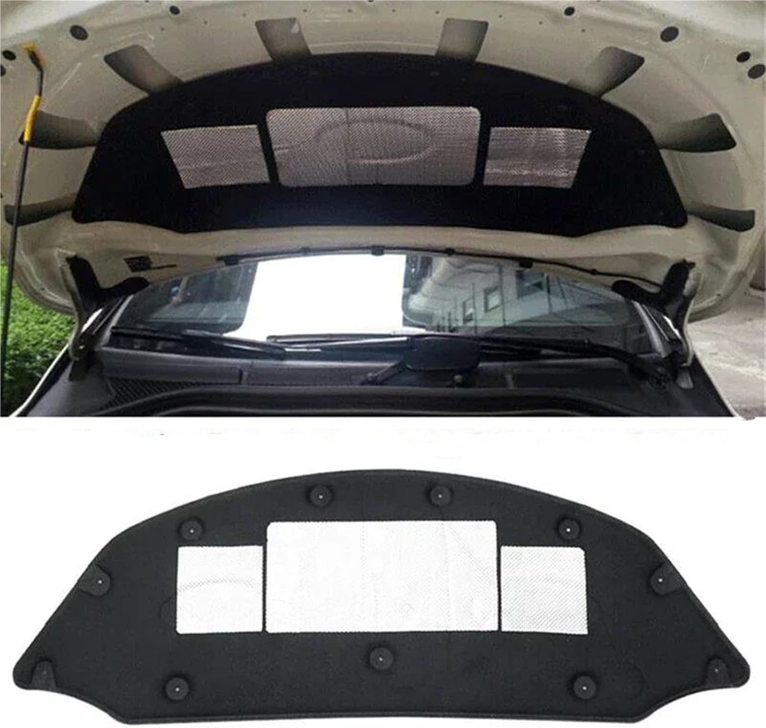 Car Engine Hood Sound Heat, Heat Insulation Pad, for Mercedes, for Benz, for B-Class W246 B180 B200 2012-2018 Front Hood Engine Sound Heat Insulation Pad Cotton