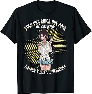 Comida Japonesa Ramen Fideos Japoneses Chica Gaming Anime Camiseta