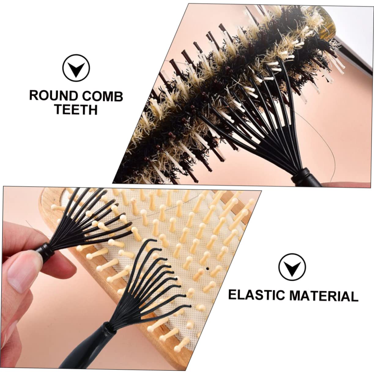 MUSISALY Hair Brush Comb Cleaner Brush Hair Scalp Comb Cleaning Tool Random Color