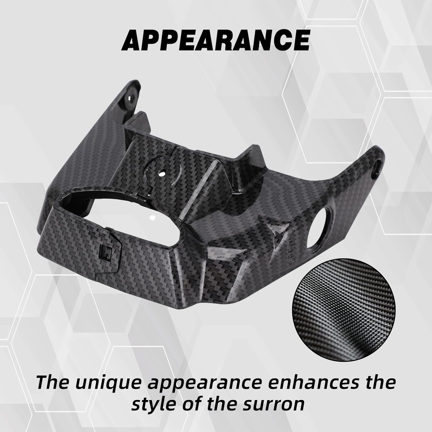 JFG RACING Battery Cover Sur Ron Battery Compartment Protect Carbon Fiber Pattern for SurRon Light Bee X/S Electric Dirt Bike