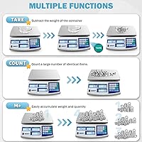 Vista 5 de Balanza digital para inventario y piezas (154.3 lbs 0.00 oz)