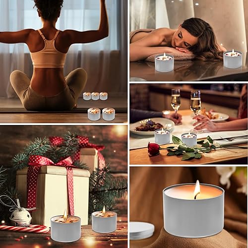 Miniatura 17 de Latas para velas de 16 onzas, paquete de 12 frascos de metal de alta calidad de 16 onzas con tapas para hacer velas, contenedores de velas vacíos a