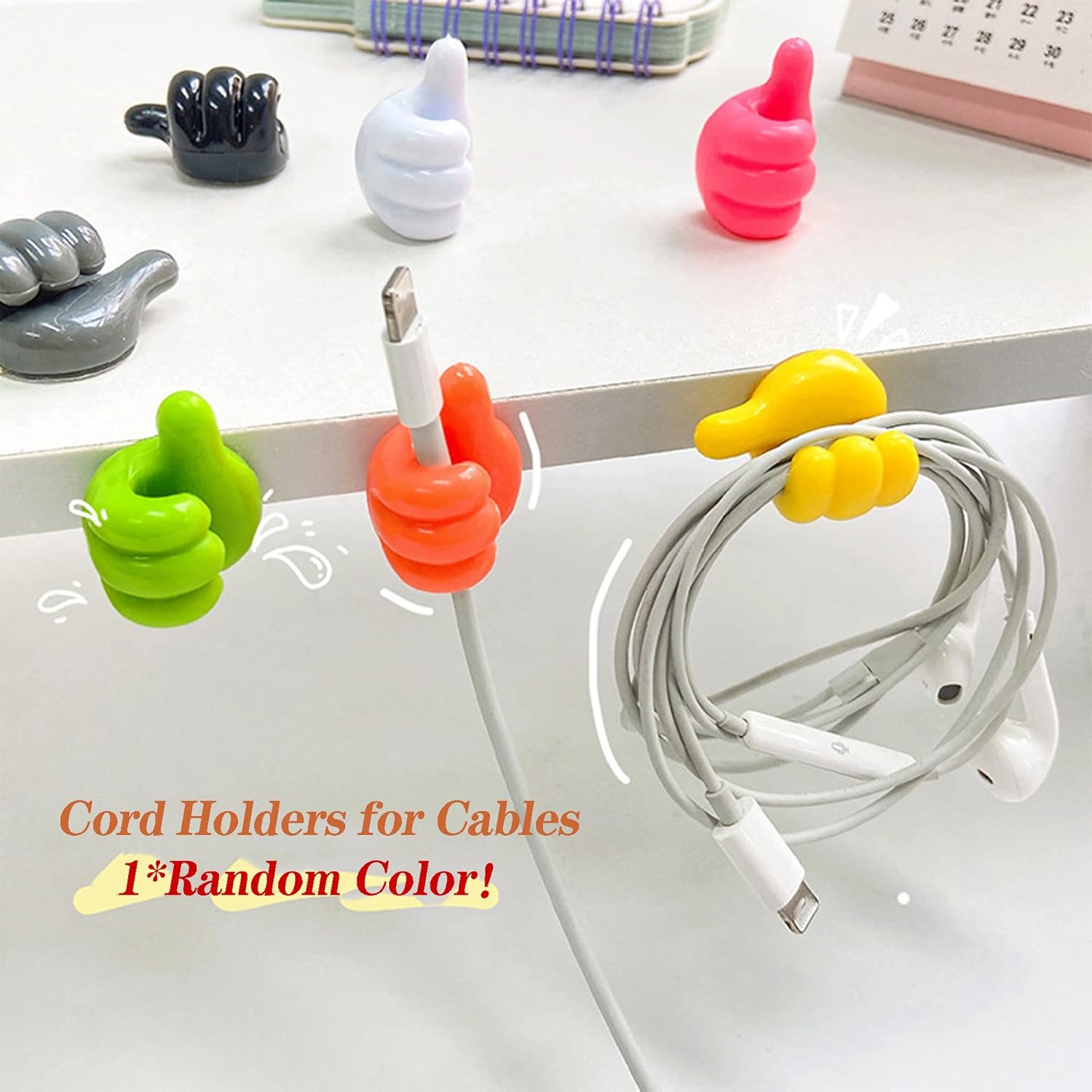 Wireless Mouse, Cute Hamster Mouse, 2.4GHz Silent Click Animal Mouse with 1 Random Color Cord Holder, USB Cordless Gaming Mouse for Laptop Computer Notebook MacBook-Yellow