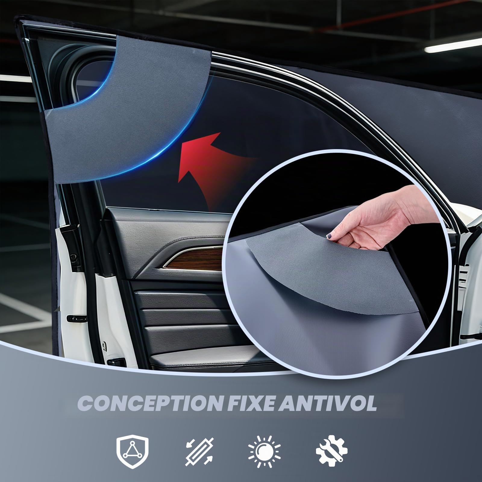 Housse de pare-brise compatible avec Fiat Ducato Series 8 à partir de 2006, bâche de protection contre les insectes, camping-car, protection solaire de qualité supérieure