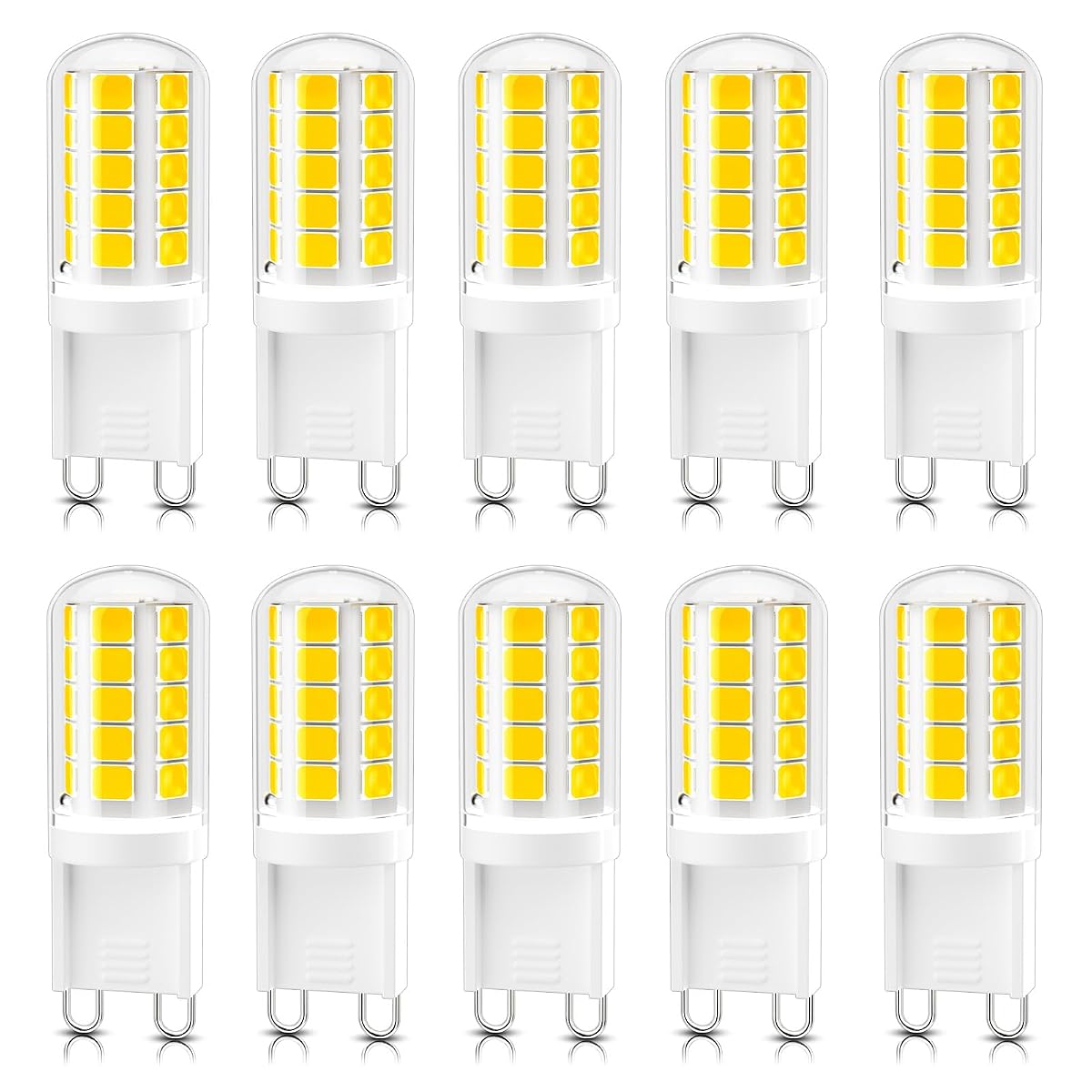 Dicuno G9 Led Bulb 40W Equivalent, Natural White 4000K, 4W, Bi-Pin G9 Base,