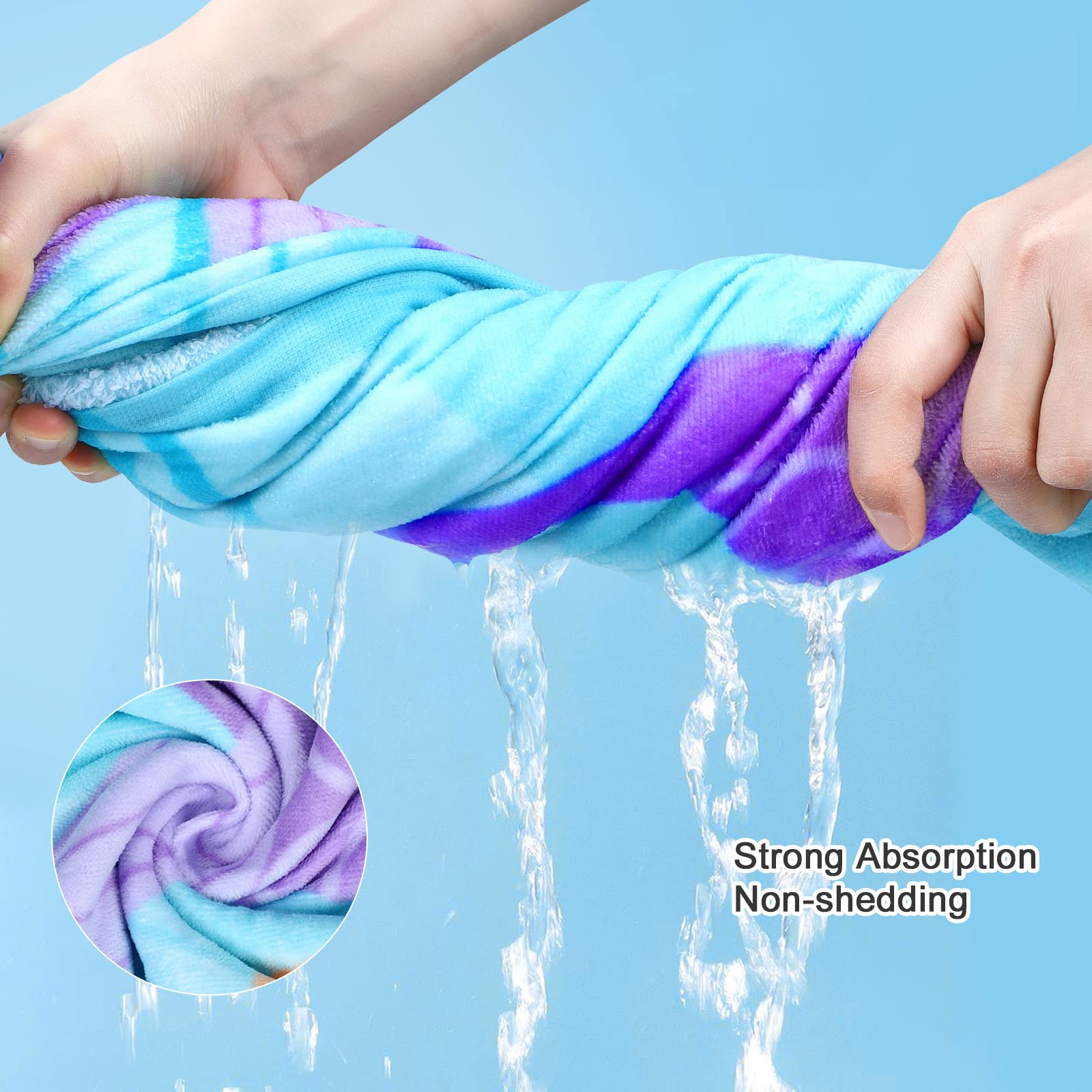 FLYISH DIRECT Badeponcho Kinder 100% Baumwolle Kinderhandtuch Poncho Kinder Badetuch Handtuch mit Kapuze Strandtücher für Jungen und Mädchen, 70x60cm