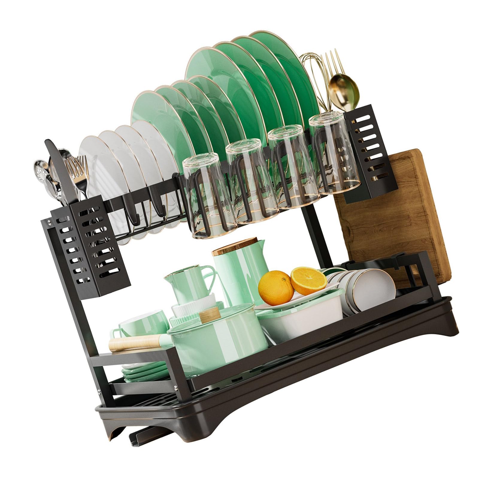 Xinsheinelry Layer Kitchen Counter Organizers Stylish Rack Space Saving for Countertop Organization Sink
