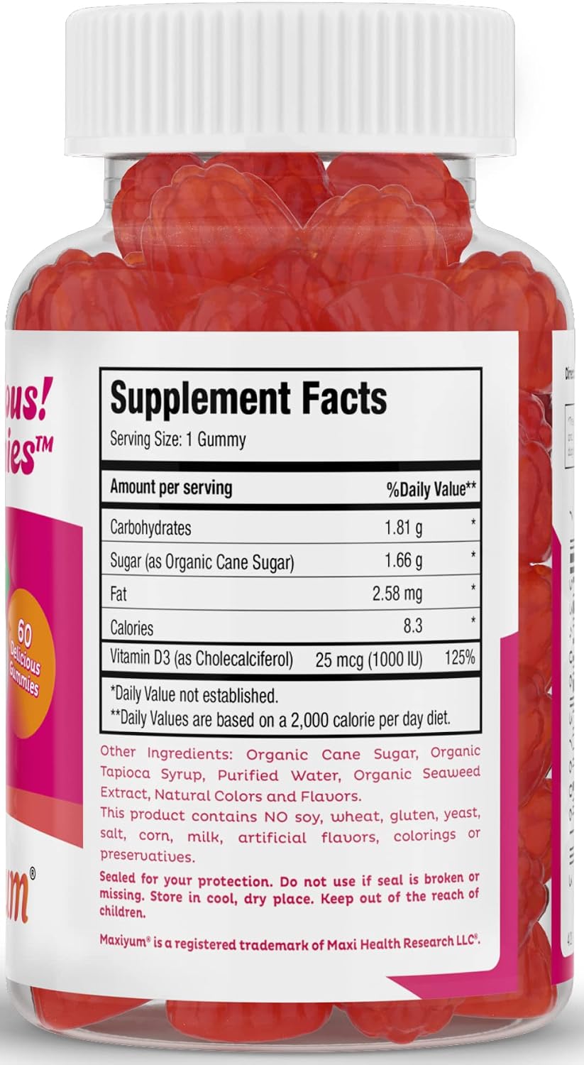 Maxi Health Vitamin D Gummies (60 Gummies)