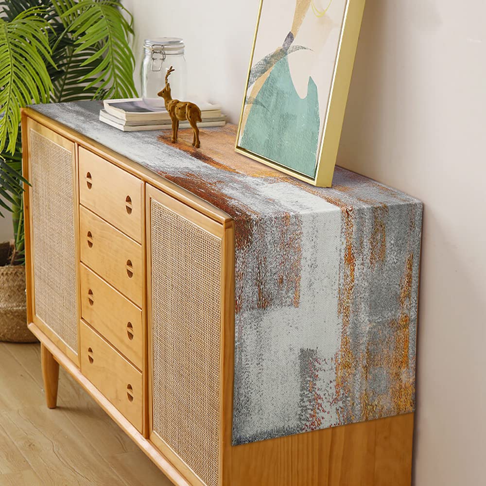 Runner Da Tavola Estivo 91x38 Cm: Motivo Scozzese Buffalo Verde, Stile Fattoria, Lavabile, Antimacchia