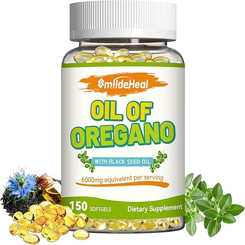 Miniatura 1 de Aceite de Orenago de 6000 mg con aceite de semilla negra, sin OMG, sin gluten, 150 cápsulas, suministro para 2 meses