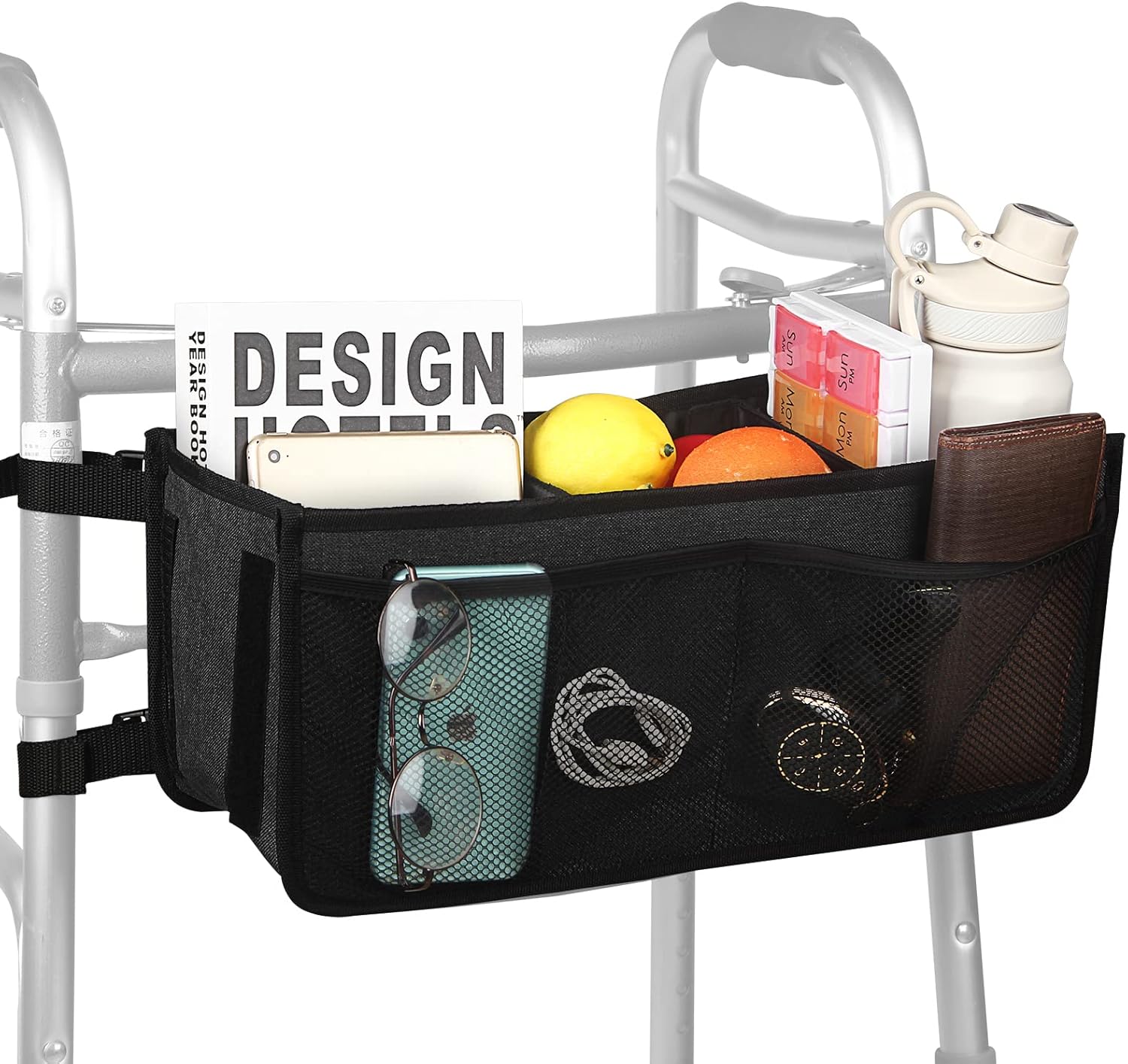 yeloumiss Walker Basket Foldable Walker Storage Bag with