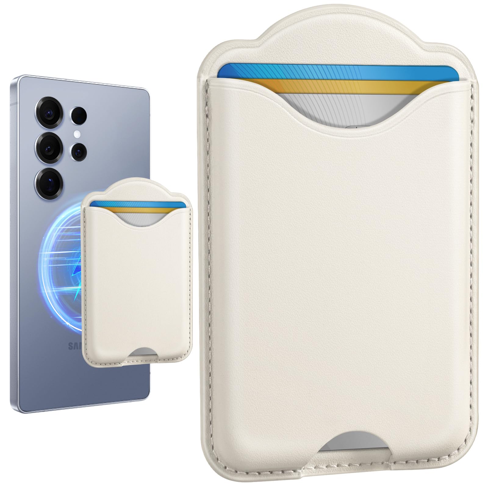 Photo 1 of Shorogyt Magnetic Card Holder Wallet - White