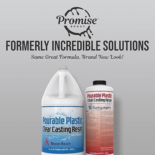 Miniatura 2 de Resina epoxi Deep Pour Promise, kit de 3 cuartos de galón para mesas de río, piezas de fundición artísticas y proyectos de bricolaje  Resina