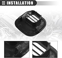 Vista 4 de Motoforti Cubierta del sensor de temperatura del aire, salpicadero de ventilación central de rejilla, para Chevrolet Corvette 5.7L 1997-2004