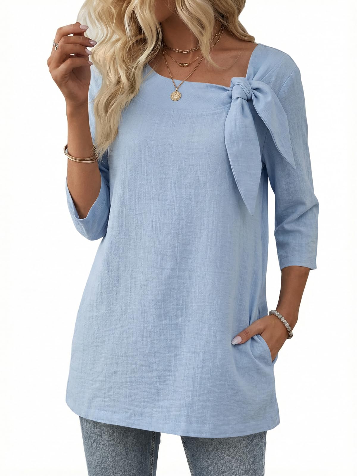 Summer Linen Tunic with Pockets